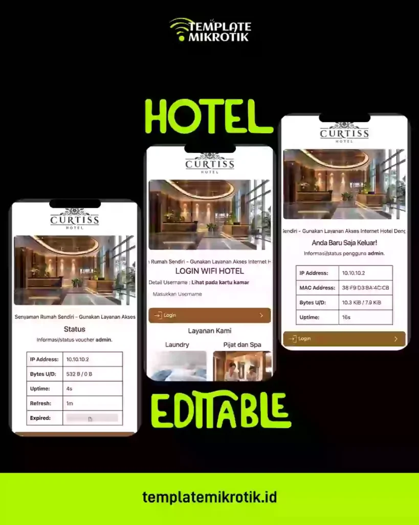 Captive Portal Mikrotik untuk Hotel