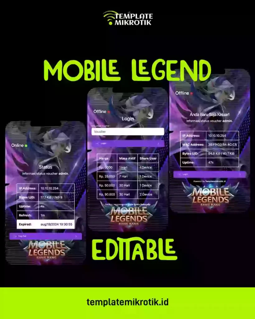 Login Page Mikrotik Mobile Legend