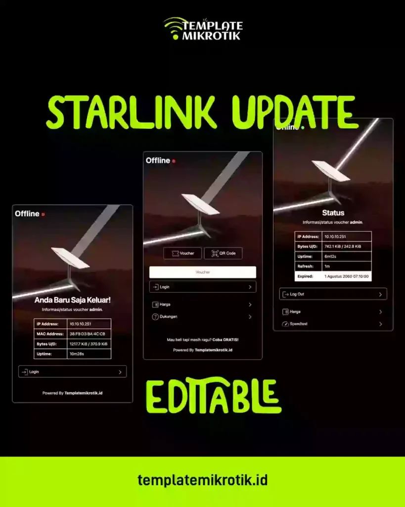 Login Page Mikrotik Starlink